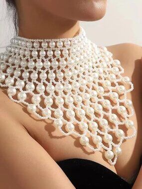 Pearl Body Statement Necklace